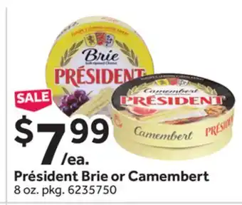 Stop&Shop Président brie or camembert offer