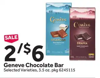 Stop&Shop Geneve chocolate bar offer