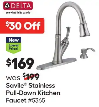 Lowe's Stainless pull-down kitchen faucet offer