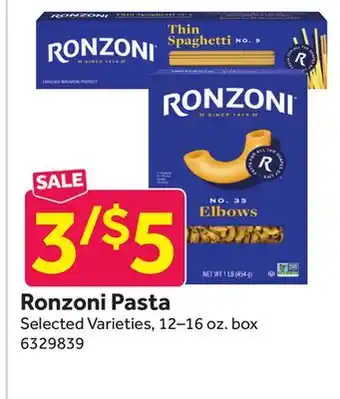 Stop&Shop Ronzoni pasta offer