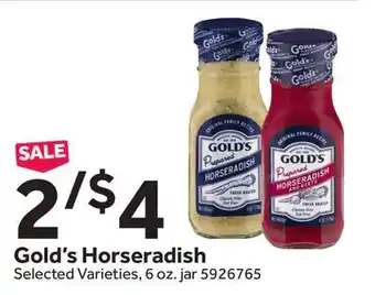 Stop&Shop Gold's horseradish offer