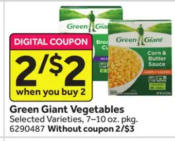 Stop&Shop Green giant vegetables offer