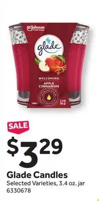 Stop&Shop Glade candles offer