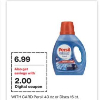 CVS Persil 40 oz or discs 16 ct offer