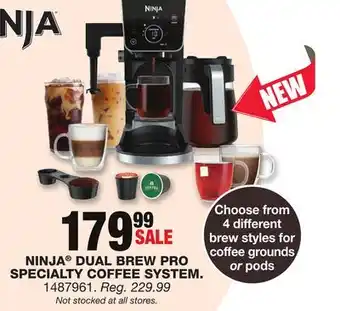 Blain's Farm & Fleet Ninja dual brew pro specialty coffee system offer