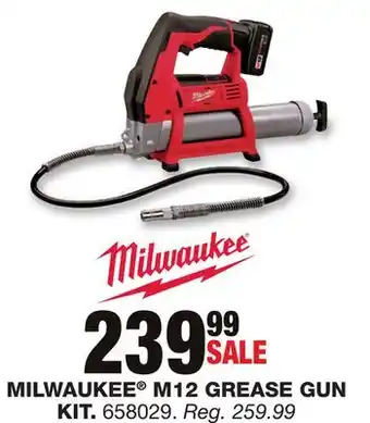 Blain's Farm & Fleet Milwaukee m12 grease gun kit offer