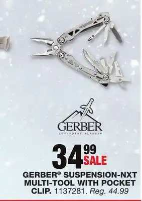 Blain's Farm & Fleet Gerber suspension-nxt multi-tool with pocket clip offer