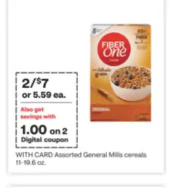 CVS Assorted general mills cereals 11-19.6 oz offer