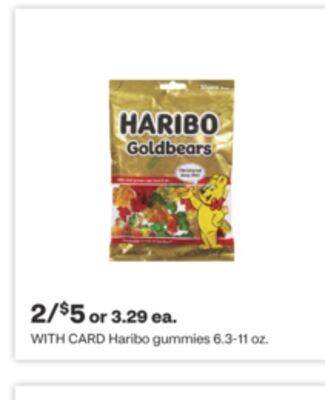 CVS Haribo gummies 6.3-11 oz offer
