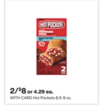 CVS Hot pockets 8.5-9 oz offer