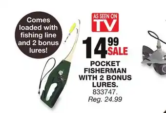 Blain's Farm & Fleet Pocket fisherman with 2 bonus lures offer