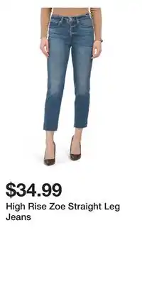 TJ Maxx High rise zoe straight leg jeans offer