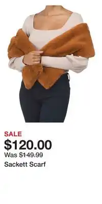 TJ Maxx Sackett scarf offer