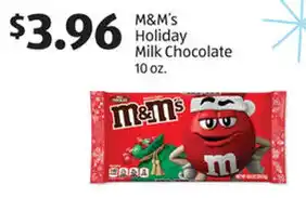 Aldi M&M's Holiday Milk Chocolate 10 oz offer