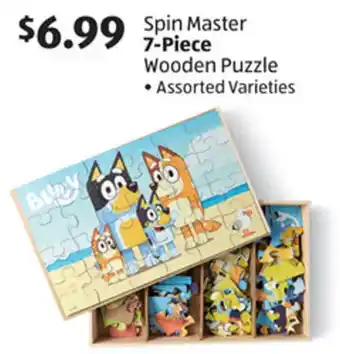 Aldi Spin Master 7-Piece Wooden Puzzle offer