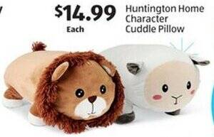 Aldi Huntington Home Character Cuddle Pillow offer