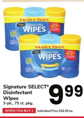 ACME Signature select disinfectant wipes offer