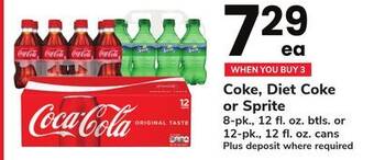 ACME Coke, diet coke or sprite offer
