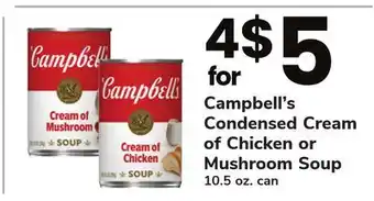 ACME Campbell's condensed cream of chicken or mushroom soup offer