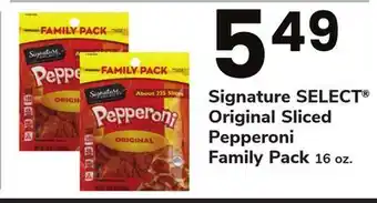 ACME Signature select original sliced pepperoni family pack offer