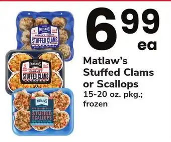 ACME Matlaw's stuffed clams or scallops offer