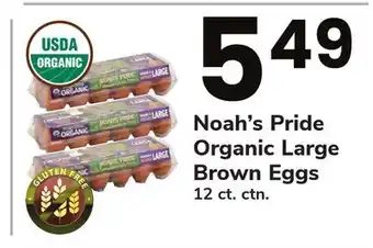 ACME Noah's pride organic large brown eggs offer