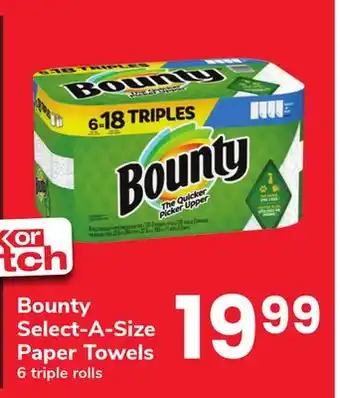 ACME Bounty select-a-size paper towels offer