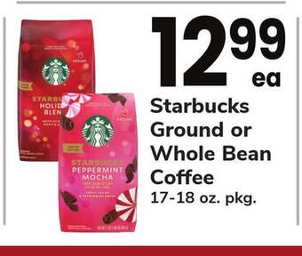 ACME Starbucks ground or whole bean coffee offer