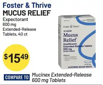 Health Mart Foster & thrive mucus relief offer