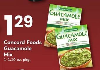 ACME Concord foods guacamole mix offer