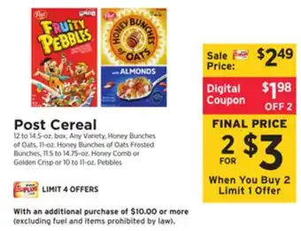 ShopRite Cereal offer