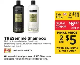 ShopRite Shampoo offer