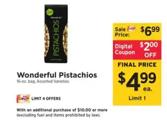 ShopRite Pistachios offer
