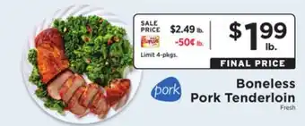 ShopRite Boneless pork tenderloin offer