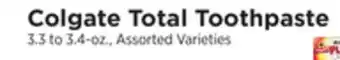 ShopRite Total toothpaste offer