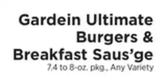 ShopRite Ultimate burgers & breakfast saus'ge offer