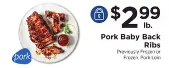 ShopRite Pork baby back ribs offer