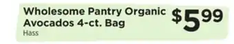 ShopRite Organic avocados 4-ct. bag offer