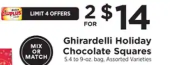 ShopRite Holiday chocolate squares offer