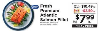 ShopRite Fresh premium atlantic salmon fillet offer