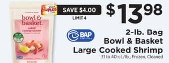 ShopRite 2-lb. bag large cooked shrimp offer