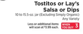ShopRite Salsa or dips offer