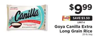 ShopRite Goya canilla extra long grain rice offer
