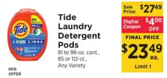 ShopRite Laundry detergent pods offer