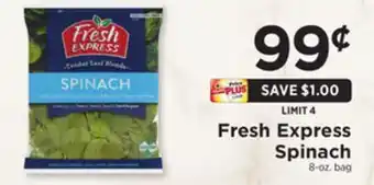 ShopRite Spinach offer