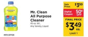 ShopRite All purpose cleaner offer