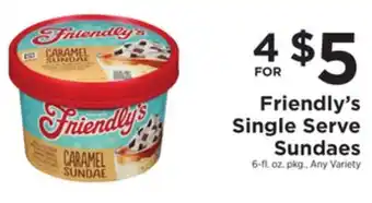 ShopRite Single serve sundaes offer