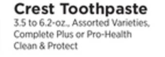 ShopRite Toothpaste offer