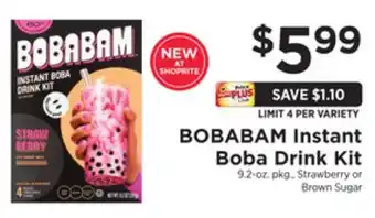 ShopRite Instant boba drink kit offer