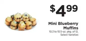 ShopRite Mini blueberry muffins offer